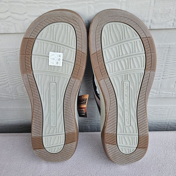 Skechers Silva Falco Thong Flip Flop Sandal Men 13 Brown Relaxed Fit Vegan - Picture 9 of 11